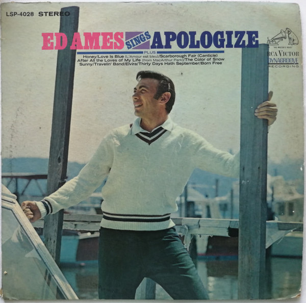 Ed Ames - Ed Ames Sings Apologize - RCA Victor - LSP-4028 - LP, Album 1263639792