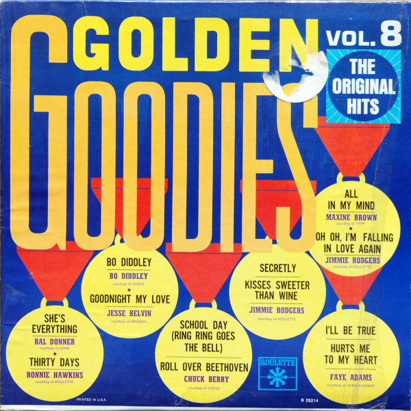 Various - Golden Goodies - Vol. 8 - Roulette, Roulette - R 25214, R-25214 - LP, Comp, Mono, RE, Ind 1268046480