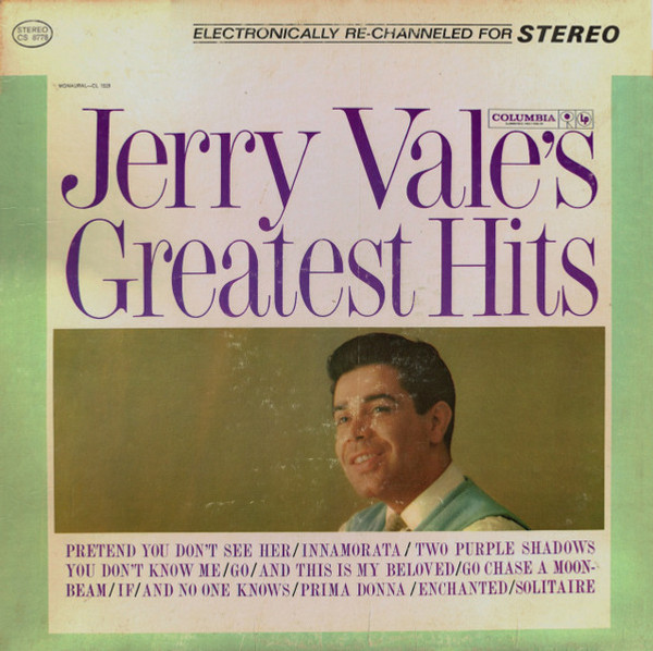 Jerry Vale - Jerry Vale's Greatest Hits (LP, Comp, RE)