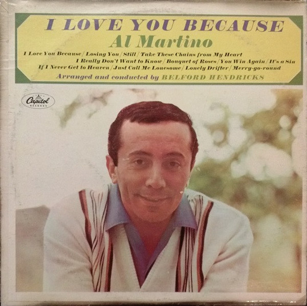 Al Martino - I Love You Because (LP, Album, RE, Jac)