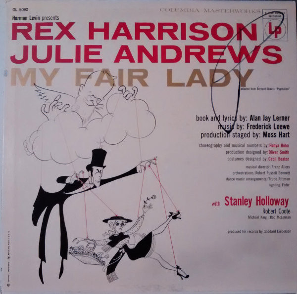 Rex Harrison, Julie Andrews - My Fair Lady - Columbia Masterworks - OL 5090 - LP, Album, Mono, RE, San 1296155112