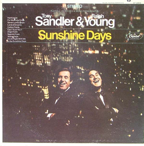 Sandler & Young - Sunshine Days - Capitol Records - ST 2854 - LP, Album, Scr 1319562598