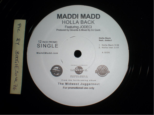 Maddi Madd - Holla Back / Thatz Whatz Up - Bungalo Records - none - 12", Single, Promo 1355259130