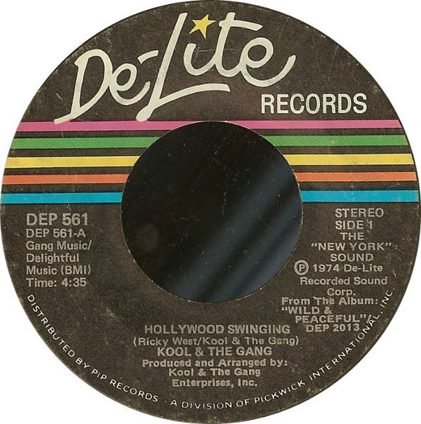 Kool & The Gang - Hollywood Swinging (7", Single, Styrene, She)
