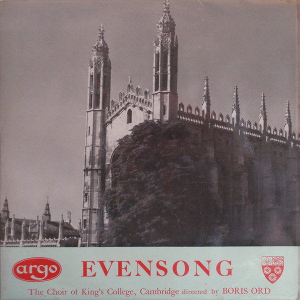 The King's College Choir Of Cambridge Directed By Boris Ord - Evensong - Argo (2) - RG 99 - LP, Mono 1387890688