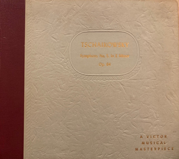 The Philadelphia Orchestra, Leopold Stokowski - Pyotr Ilyich Tchaikovsky - Symphony No. 5, In E Minor, Op. 64 - Victor Red Seal - DM 253 - 6xShellac, 12", Album, Ind 1398787321