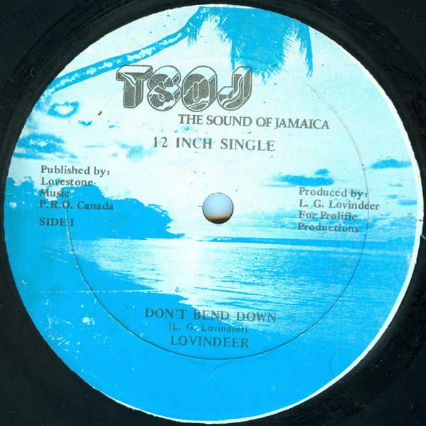 Lovindeer* - Lickshot Man / Don't Bend Down (12")