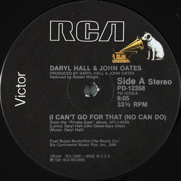 Daryl Hall & John Oates - I Can't Go For That (No Can Do) - RCA Victor - PD-12358 - 12" 1443427048