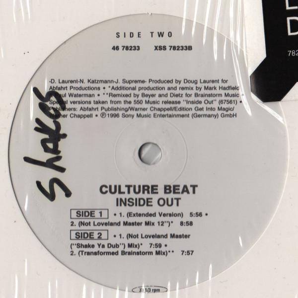 Culture Beat - Inside Out - Epic Dance - 46 78233 - 12" 1474859155