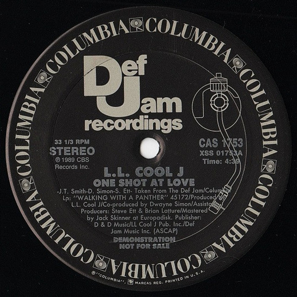 LL Cool J - One Shot At Love - Def Jam Recordings - CAS 1753 - 12", Promo 1474941088