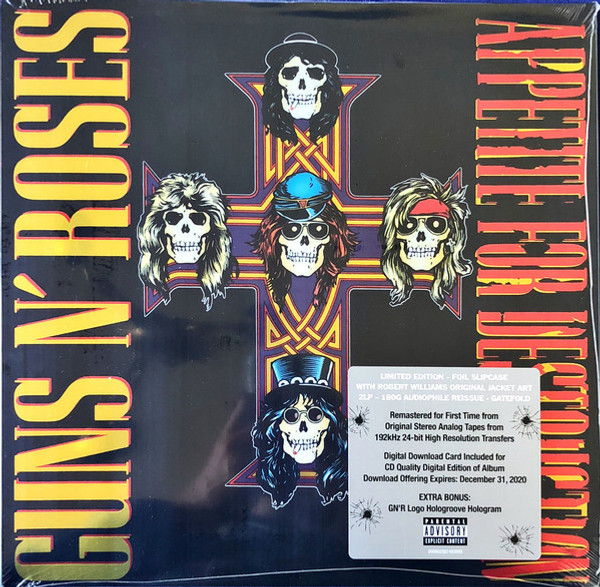 Guns N' Roses - Appetite For Destruction (LP + LP, S/Sided, Hol + Album, Ltd, RE, RM, S/Edit)
