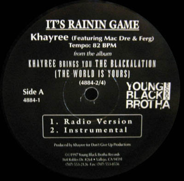Khayree - It's Rainin Game (12")