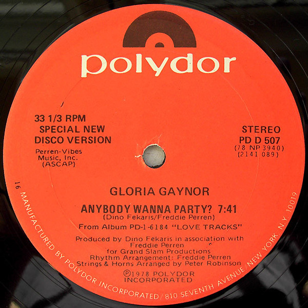 Gloria Gaynor - Anybody Wanna Party? (12", 16 )