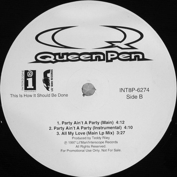 Queen Pen - All My Love (12", Promo)