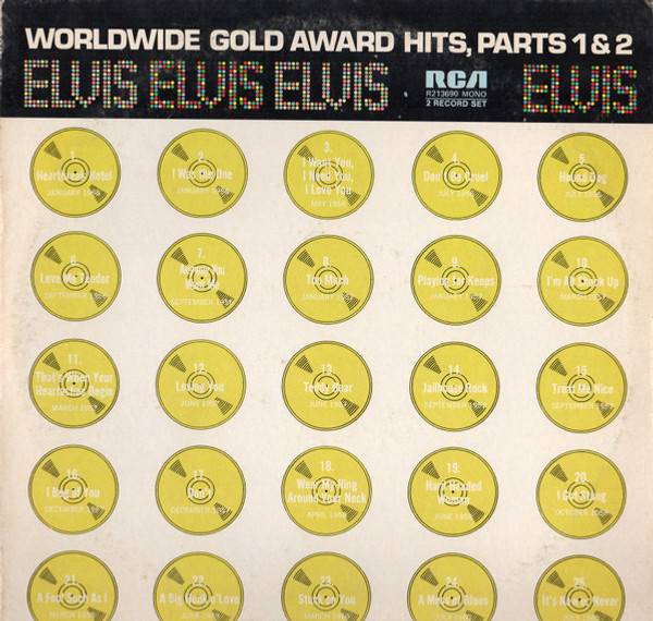 Elvis Presley - Worldwide Gold Award Hits, Parts 1 & 2 - RCA - R213690 - 2xLP, Comp, Mono, Club 1500353014