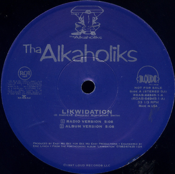 Tha Alkaholiks - Likwidation - Loud Records - RDAB-64945-1 - 12", Promo 1501678879