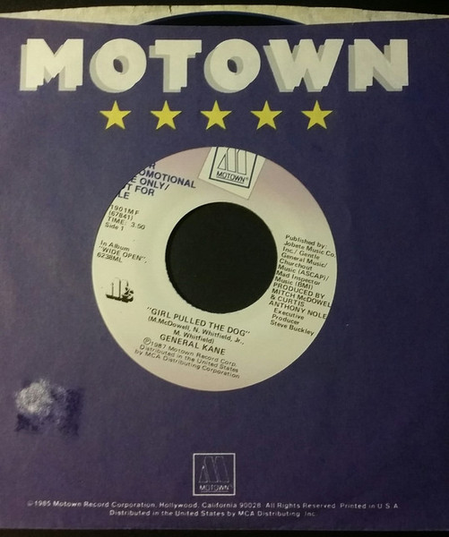 General Kane - Girl Pulled The Dog - Motown - 1901 MF - 7", Single, Promo 1519914058