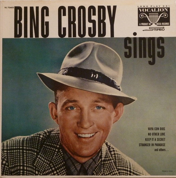 Bing Crosby - Bing Crosby Sings - Vocalion (2), MCA Coral - VL 73603, VL7-3603 - LP, Comp 1535009002