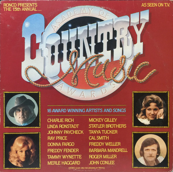 Various - 15th Anniversary Country Music Awards - Ronco, CSP - 3220, P 15419 - LP, Comp 1545909385