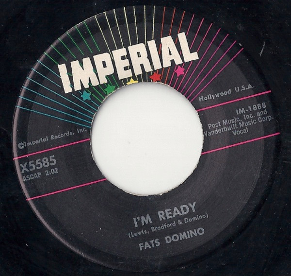 Fats Domino - I'm Ready / Margie - Imperial - X5585 - 7" 1565344360