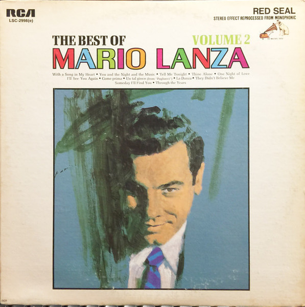 Mario Lanza - The Best Of Mario Lanza Volume 2 - RCA Red Seal - LSC-2998(e) - LP, Comp 1579328212