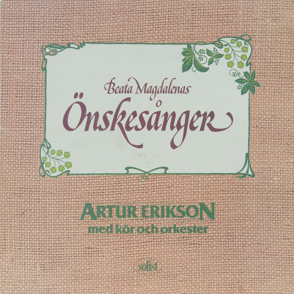 Artur Erikson - Beata Magdalenas Önskesånger - Solist - SILP 314 - LP, Album 1579399129