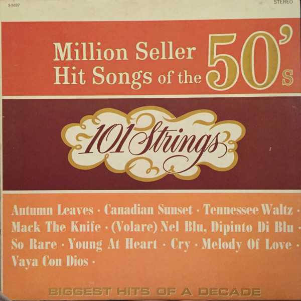 101 Strings - Million Seller Hit Songs of the 50's - Alshire - S-5037 - LP, Album 1585826677