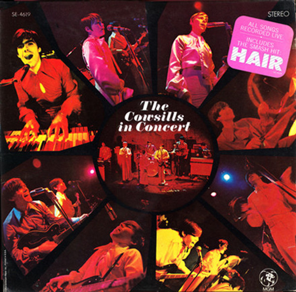 The Cowsills - In Concert - MGM Records, MGM Records - SE 4619, SE-4619 - LP, Album, MGM 1586240578