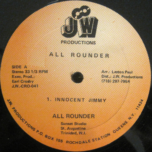 All Rounder - Innocent Jimmy - JW Productions - J.W.-CRO-041 - 12" 1598664262