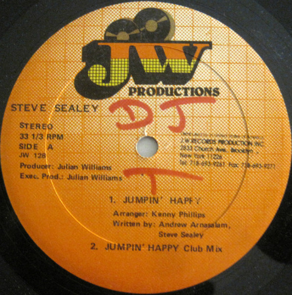 Steve Sealy - Jumpin' Happy - JW Productions - JW 128 - 12", EP 1602270568