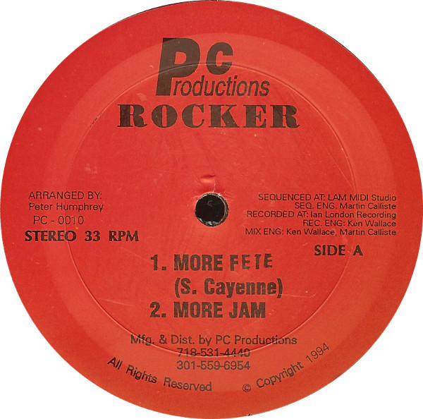 Rocker (2) - More Fete / Lorena (12")