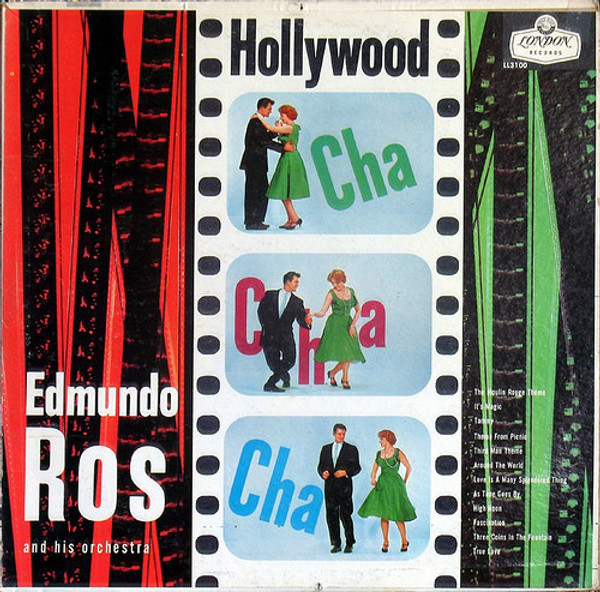 Edmundo Ros & His Orchestra - Hollywood Cha Cha Cha - London Records, London Records, London Records - LL 3100, LL3100, LL.3100 - LP 1605778081