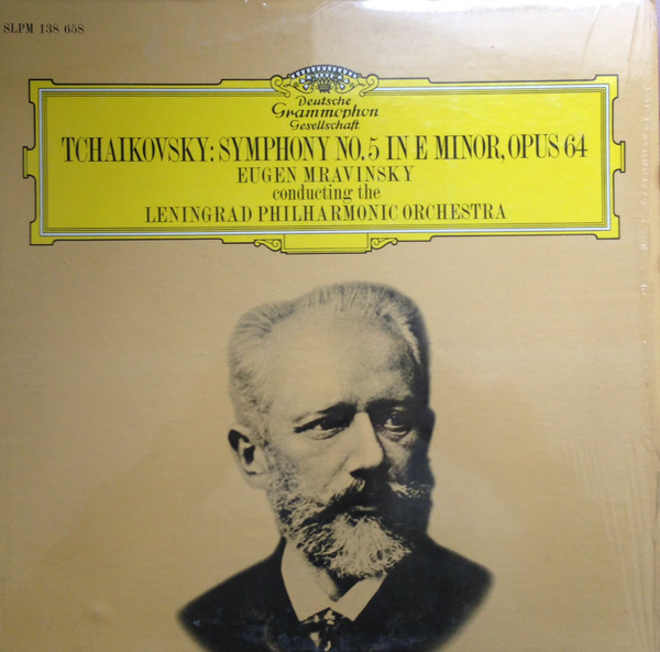 Pyotr Ilyich Tchaikovsky, Evgeny Mravinsky Conducting The Leningrad Philharmonic Orchestra - Symphony No. 5 In E Minor, Opus 64 - Deutsche Grammophon, Deutsche Grammophon - 138 658 SLPM, SLPM 138 658 - LP, Album 1607455183