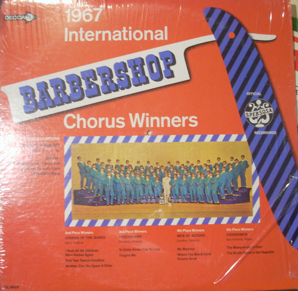 Various - 1967 International Barbershop Chorus Winners - Decca - DL 74869 - LP, Album 1607520808