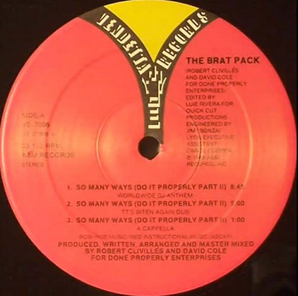 The Brat Pack - So Many Ways (Do It Properly Part II) - Vendetta Records (2) - VE-7008 - 12" 1615016920