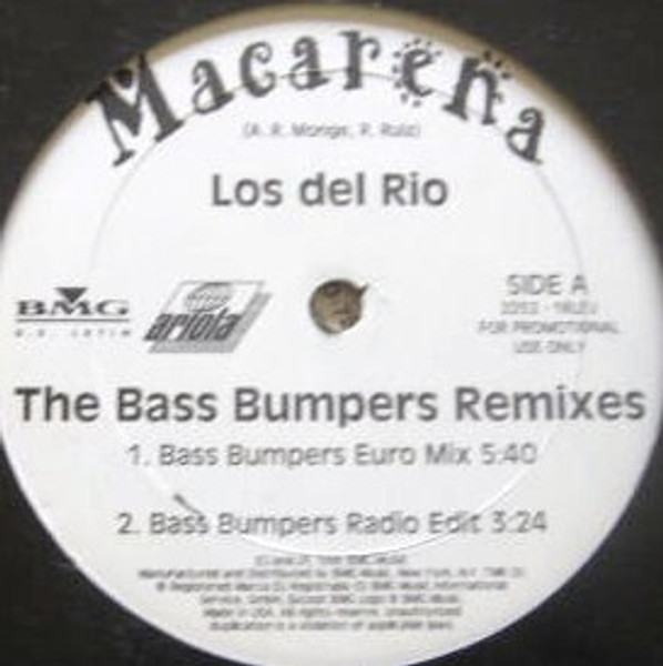 Los Del Rio - Macarena (The Bass Bumpers Remixes) (12", EP, Promo)
