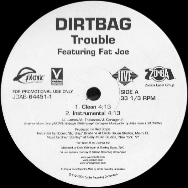 Dirtbag - Trouble - Violator Records - JDAB-64451-1 - 12", Promo 1645401712