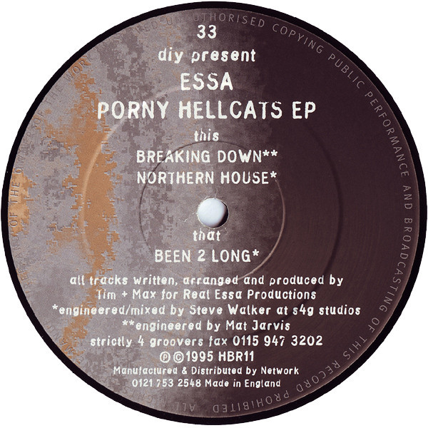 Essa - Porny Hellcats EP - Strictly 4 Groovers - HBR11 - 12", EP 1647292288