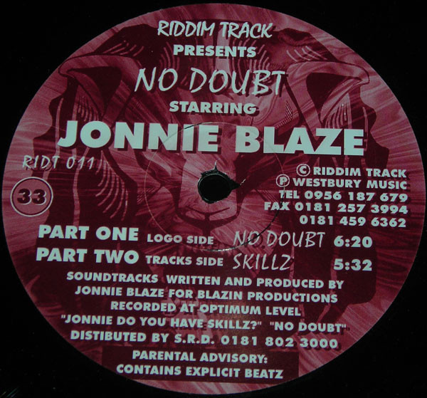 Jonnie Blaze - No Doubt / Skillz (12")