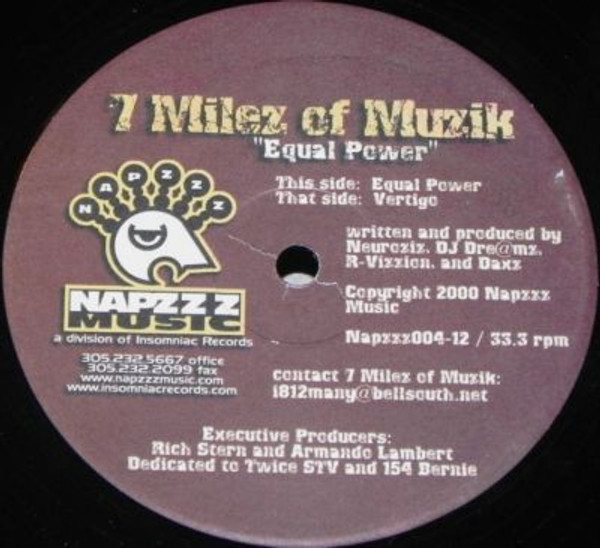 7 Milez of Muzik - Equal Power / Vertigo (12")