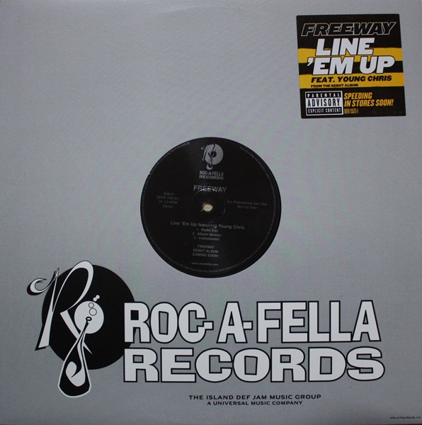 Freeway - Line 'Em Up - Roc-A-Fella Records - DEFR 15573-1 - 12", Promo 1648540084