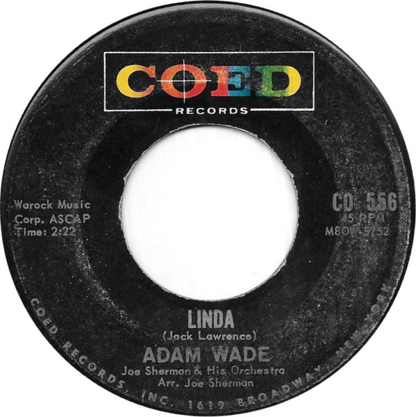 Adam Wade (2) - Linda - Coed - CO 556 - 7" 1714232638