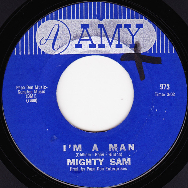 Mighty Sam - I'm A Man / Georgia Pines - Amy - 973 - 7" 1715657971