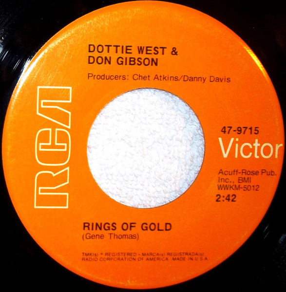 Dottie West & Don Gibson - Rings Of Gold - RCA Victor - 47-9715 - 7", Single, Hol 1714295194