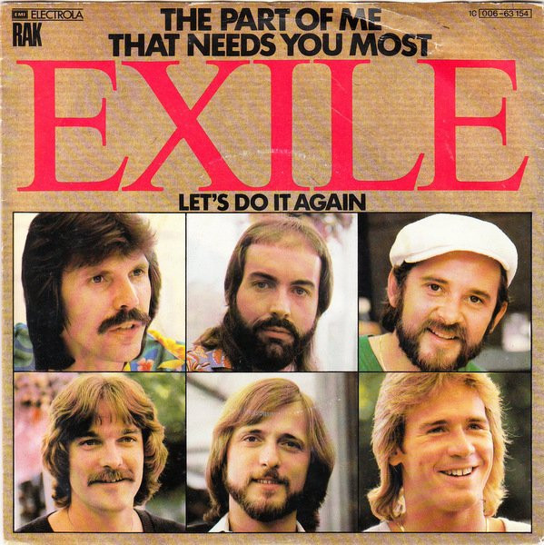 Exile (7) - The Part Of Me That Needs You Most - RAK, EMI Electrola - 1C 006-63 154 - 7", Single 1712407840