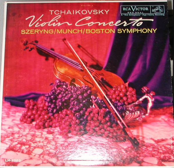 Pyotr Ilyich Tchaikovsky, Charles Munch, Boston Symphony Orchestra, Henryk Szeryng - Violin Concerto In D - RCA Victor Red Seal - LM 2363 - LP, Mono 1737255277