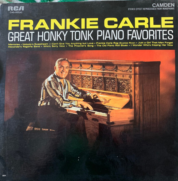 Frankie Carle - Great Honky Tonk Piano Favorites - RCA Camden - CAS-950(e) (SCRS-7287) - LP, Album 1737375766