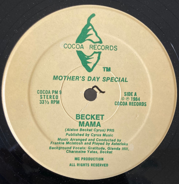 Alston "Beckett" Cyrus - Mama / Mama's Soca - Cocoa Records - PM9 - 12" 1743070969