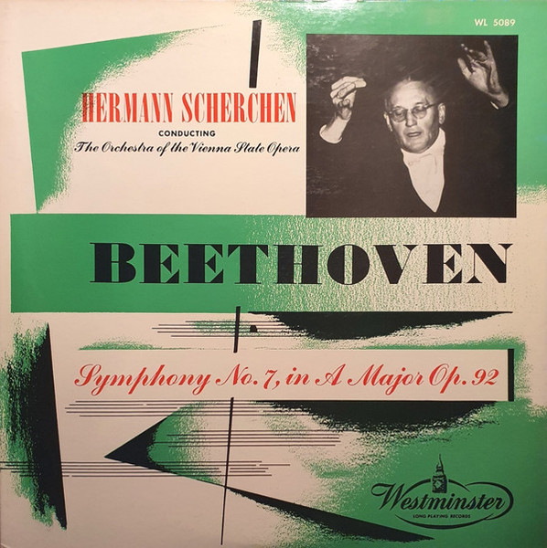 Ludwig van Beethoven, Hermann Scherchen, Orchester Der Wiener Staatsoper - Symphony No. 7  - Westminster - WL5089 - LP, Mono 1746554200