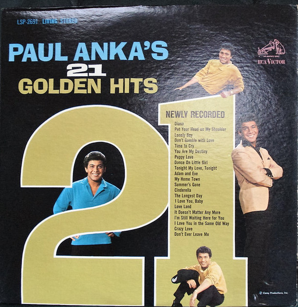 Paul Anka - Paul Anka's 21 Golden Hits - RCA Victor - LSP-2691 - LP, Comp 1761687280